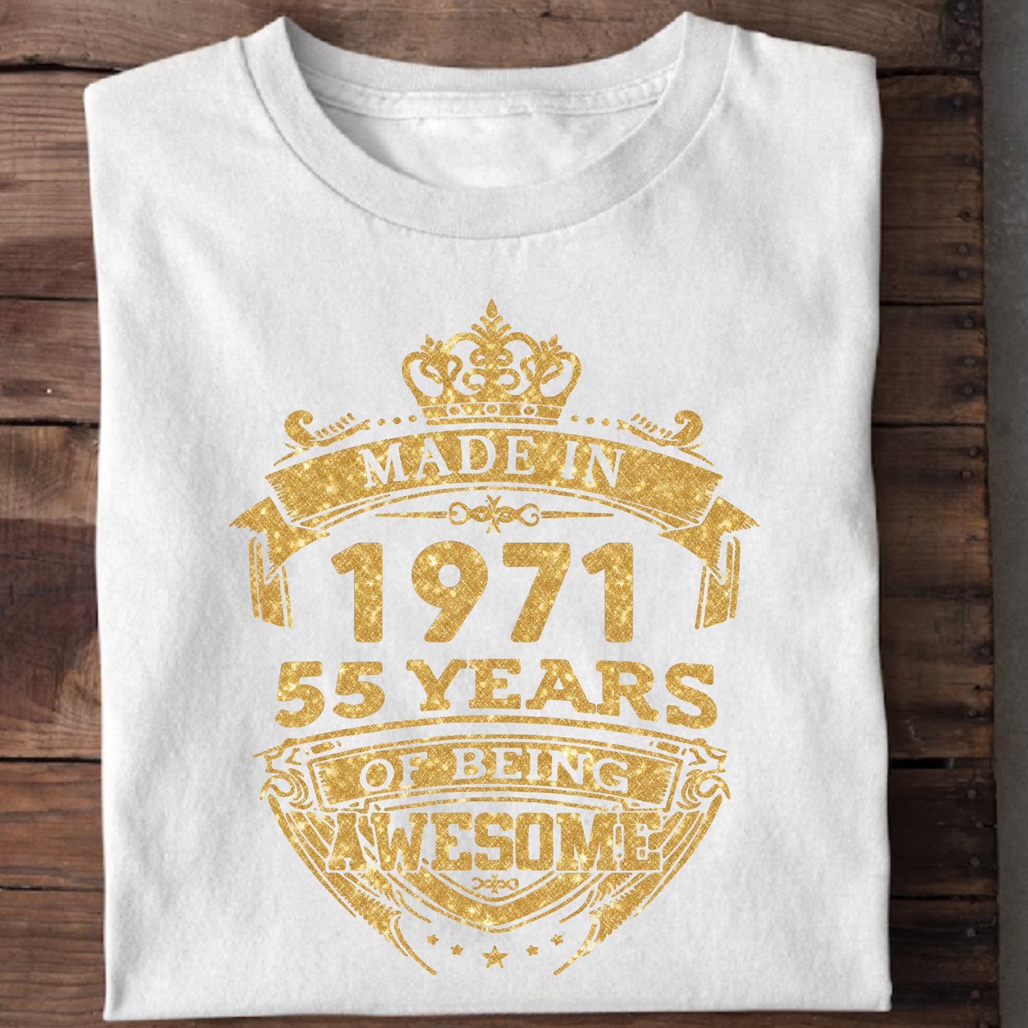 MADE IN 1971 55 YEARS OF BEING AWESOME PREMIUM CLASSIC T-SHIRT