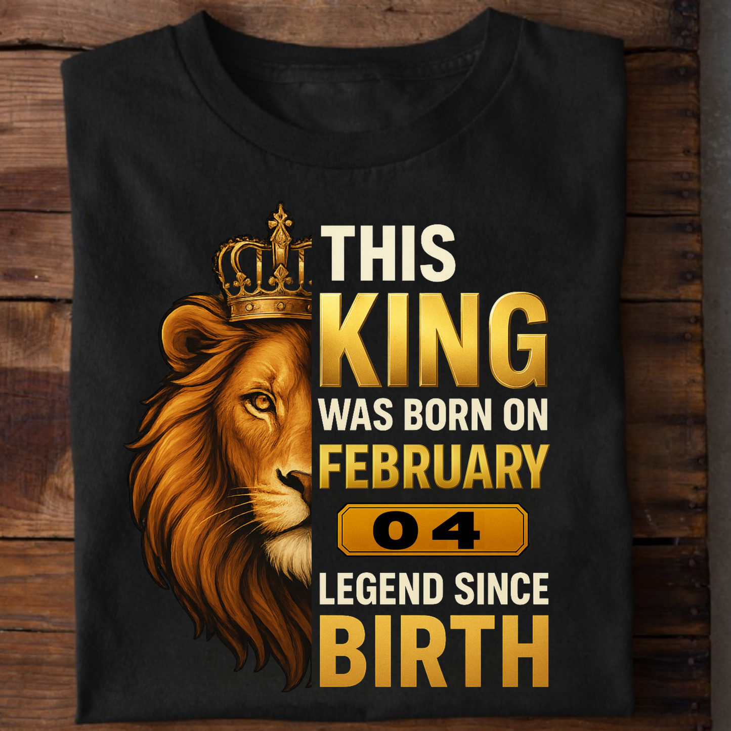 04 FEBRUARY KING PREMIUM QUALITY T-SHIRT