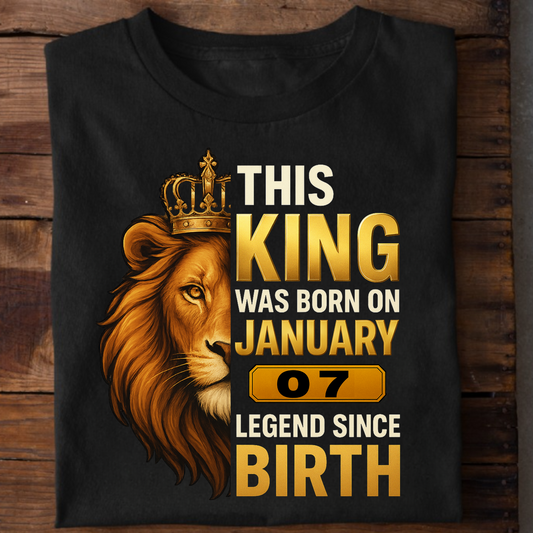 07 JANUARY KING PREMIUM QUALITY T-SHIRT