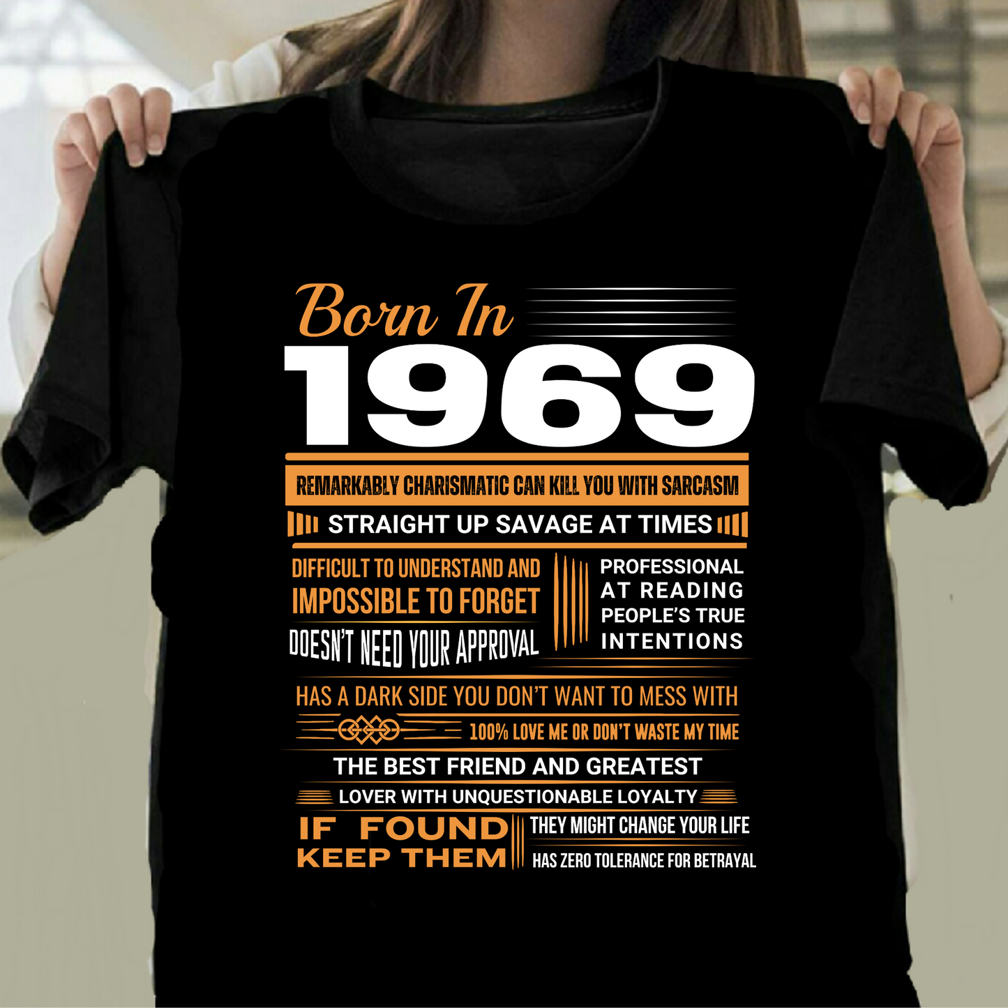 BORN IN 1969 SAVAGE CLASSIC T-SHIRT