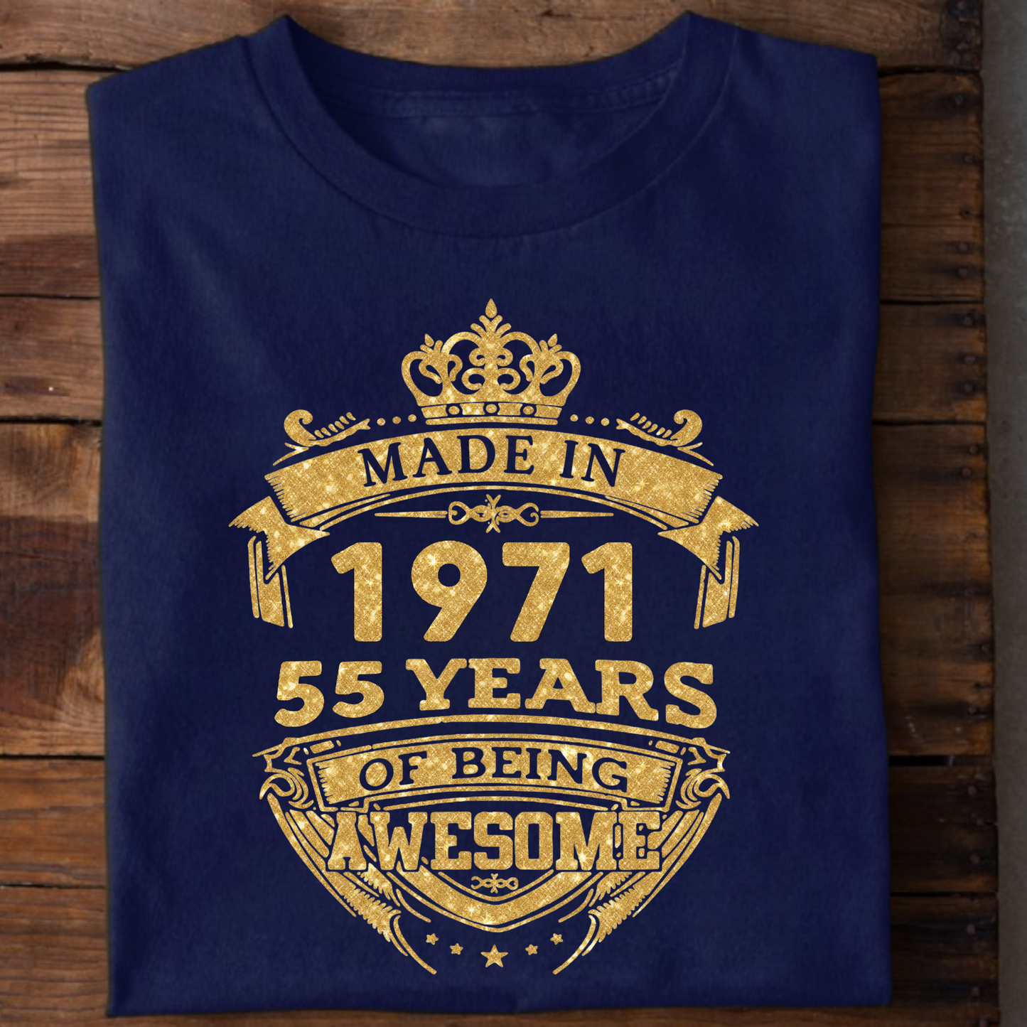 MADE IN 1971 55 YEARS OF BEING AWESOME PREMIUM CLASSIC T-SHIRT