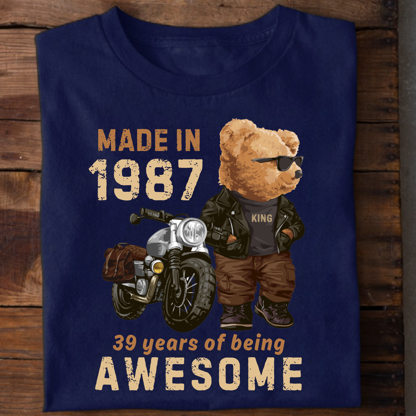 PANDA KING-MADE IN 1987 39 YEARS OF BEING AWESOME CLASSIC T-SIHRT