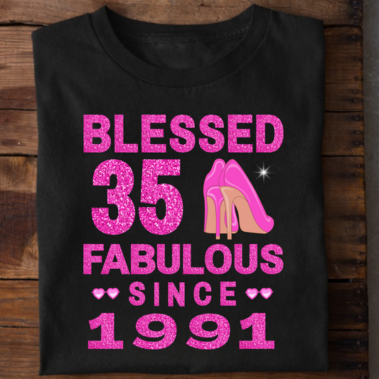 BLESSED 35 FAB SINCE 1991 CLASSIC T-SHIRT