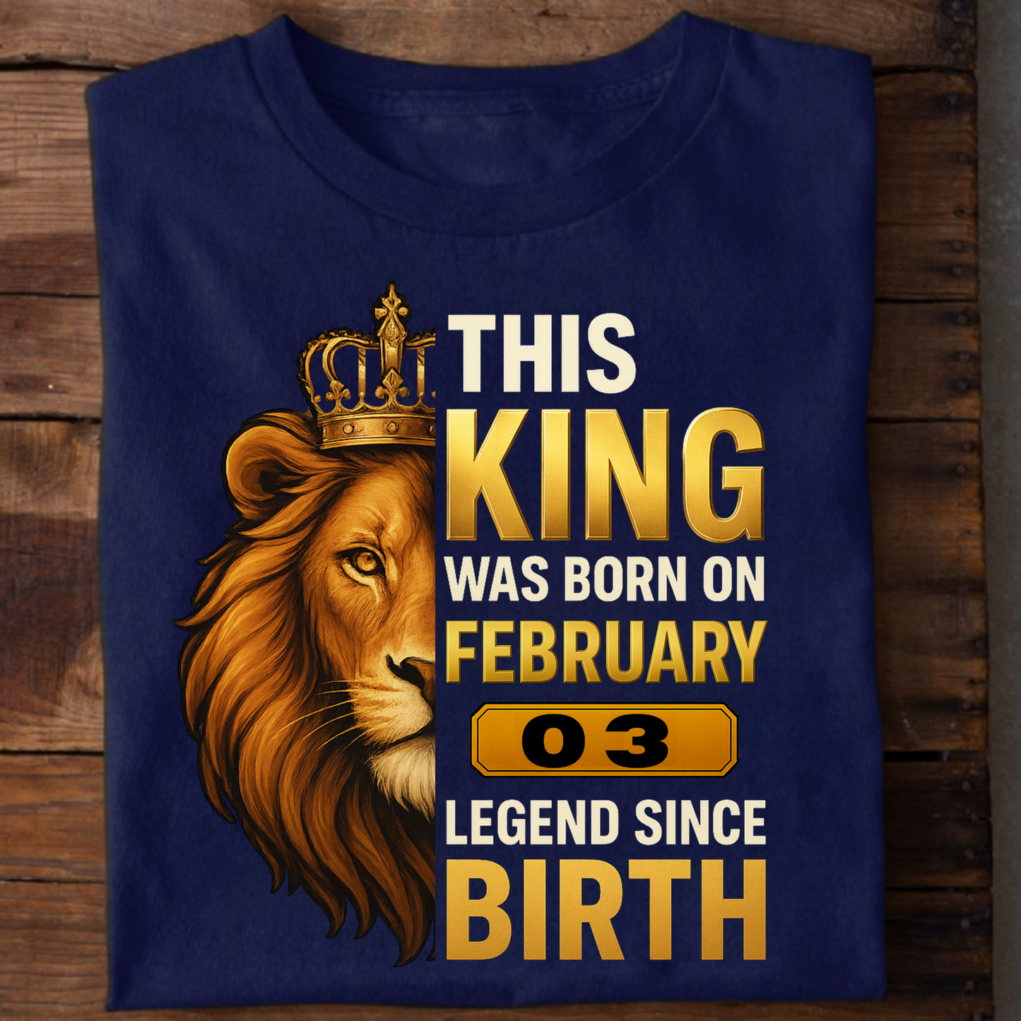 03 FEBRUARY KING PREMIUM QUALITY T-SHIRT