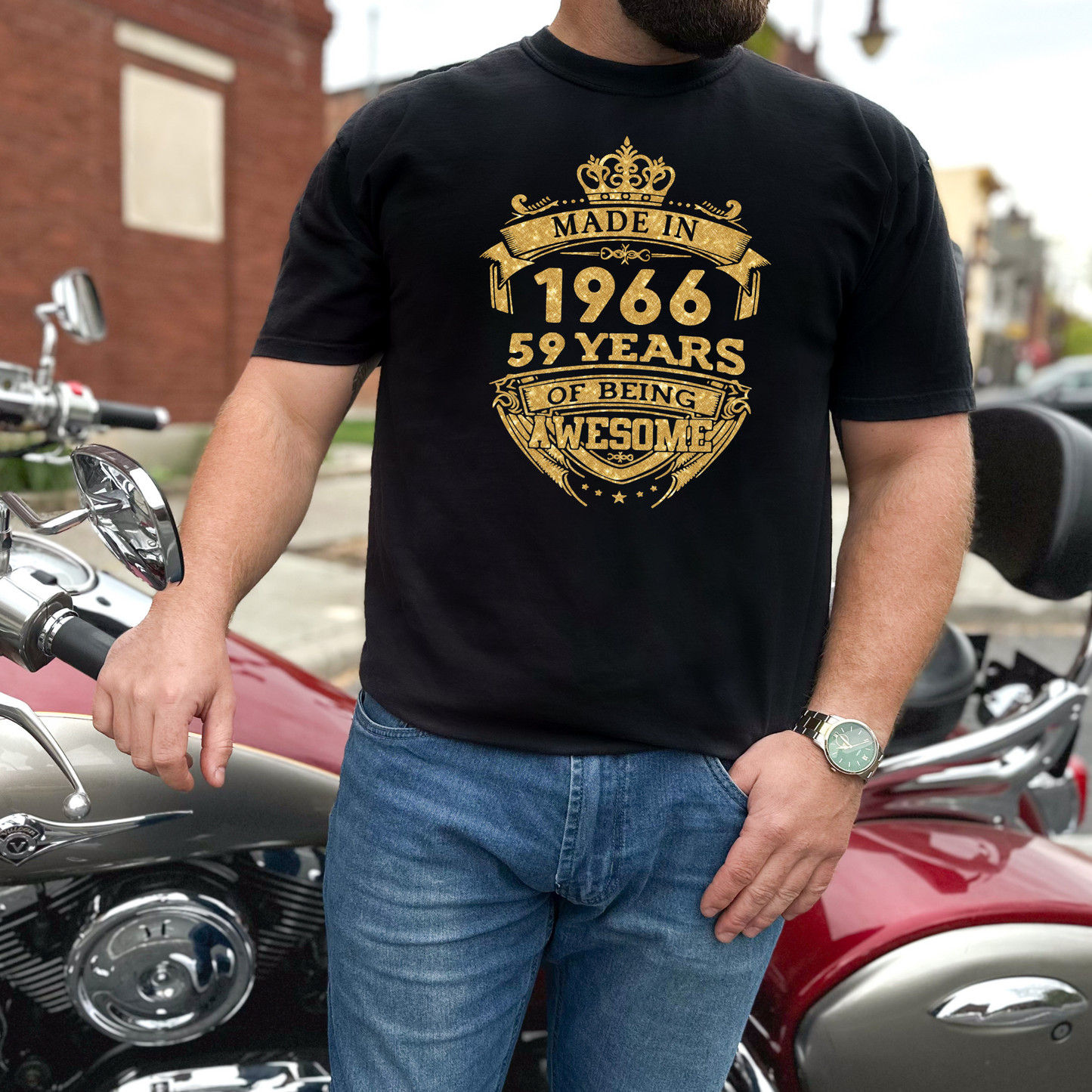 MADE IN 1966 59 YEARS OF BEING AWESOME PREMIUM QUALITY CLASSIC T-SHIRT