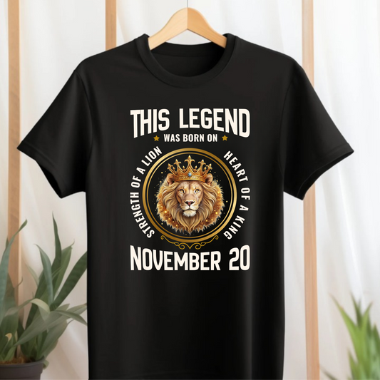 LEGEND NOVEMBER 20 KING PREMIUM T-SHIRT