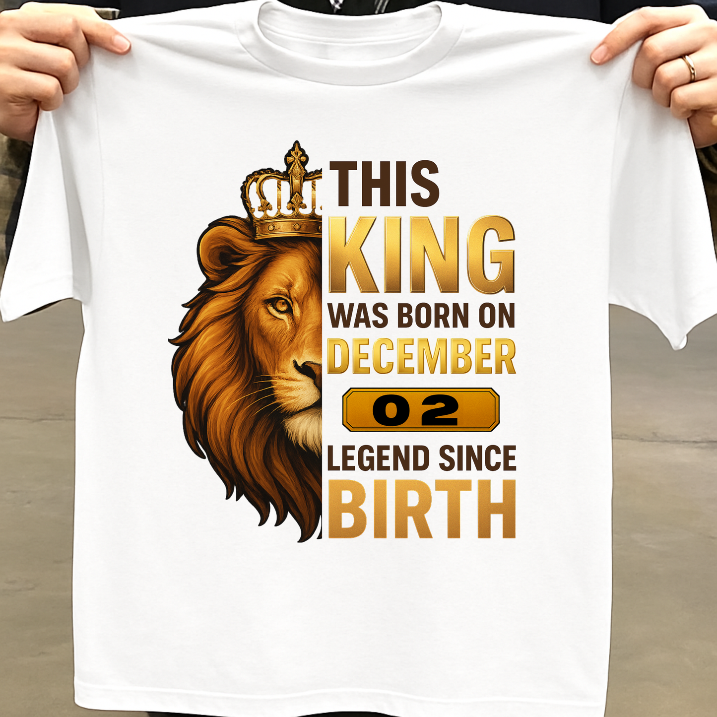 02 DECEMBER KING PREMIUM QUALITY T-SHIRT