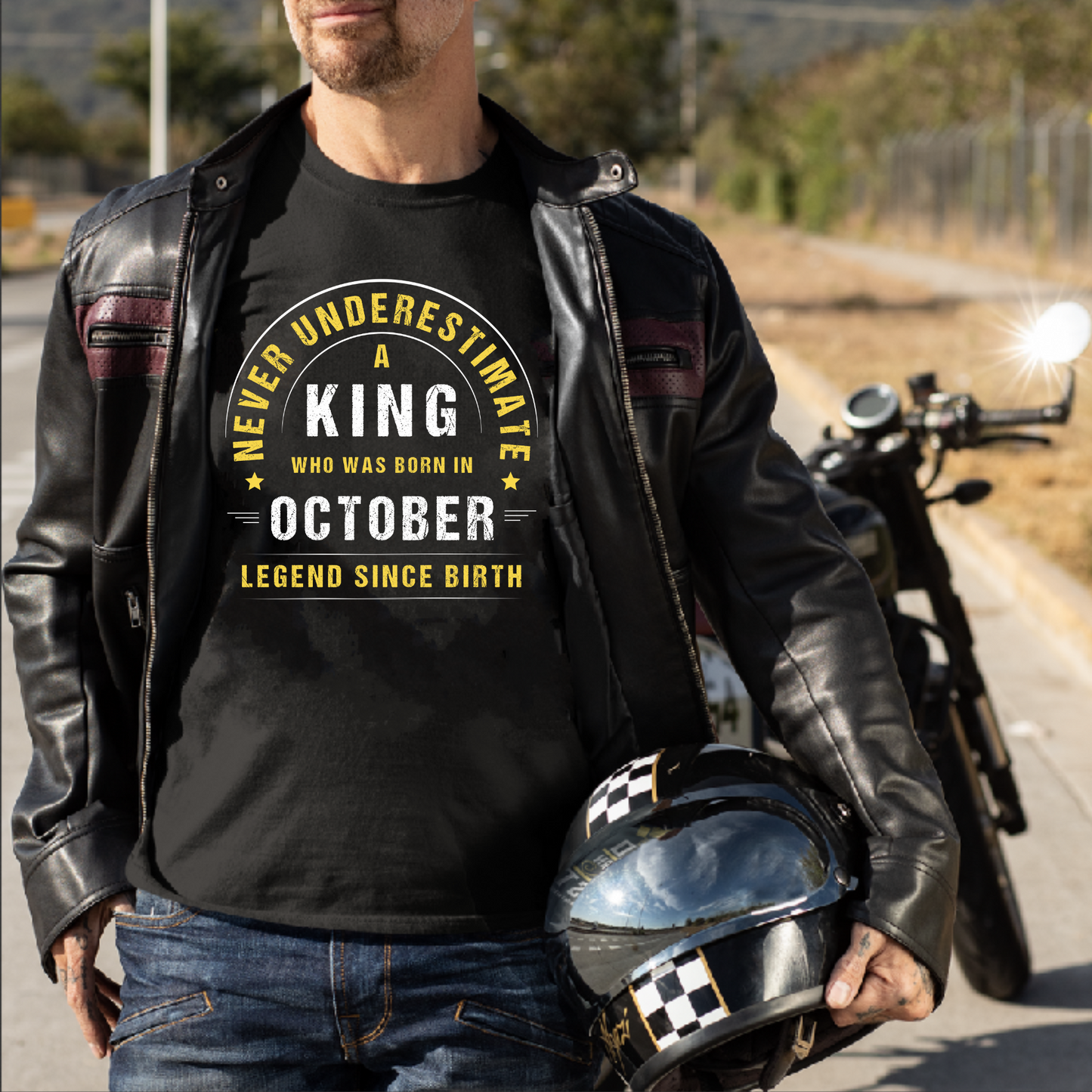 KING OCTOBER LEGEND PREMIUM QUALITY T-SHIRT