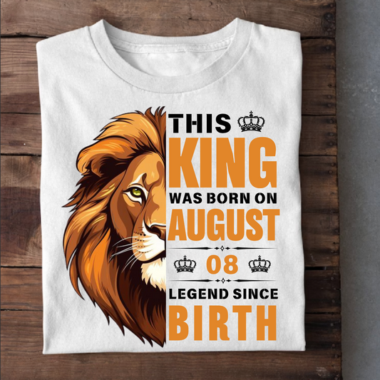 08 AUGUST KING CLASSIC T-SHIRT