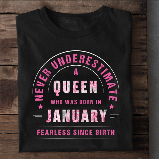 QUEEN JANUARY PREMIUM QUALITY T-SHIRT