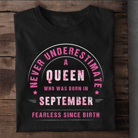 QUEEN SEPTEMBER PREMIUM QUALITY T-SHIRT