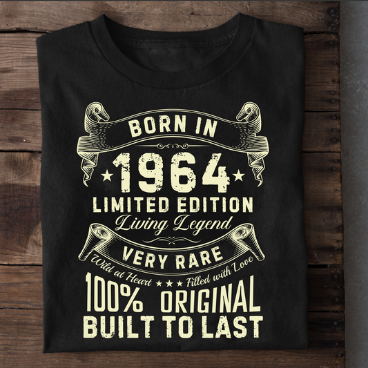 BORN IN 1964 LIVING LEGEND CLASSIC T-SHIRT