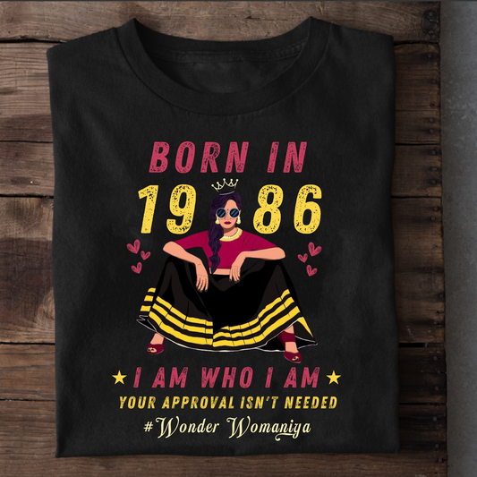 BORN IN 1986 #WONDER WOMANIYA CLASSIC T-SHIRT