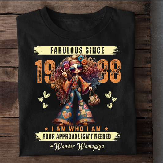 FABULOUS SINCE 1988 #WONDER WOMANIYA T-SHIRT