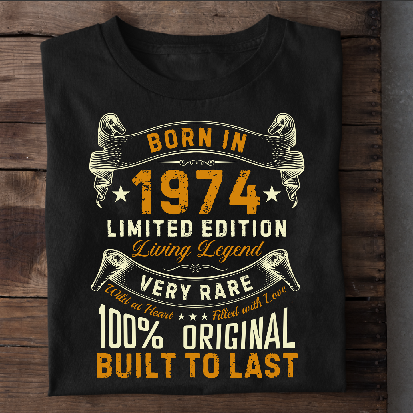 BORN IN 1974 LIVING LEGEND CLASSIC T-SHIRT