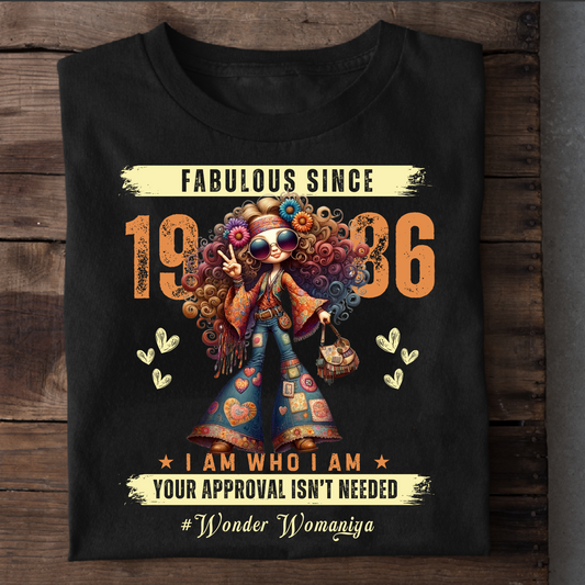 FABULOUS SINCE 1986 #WONDER WOMANIYA T-SHIRT