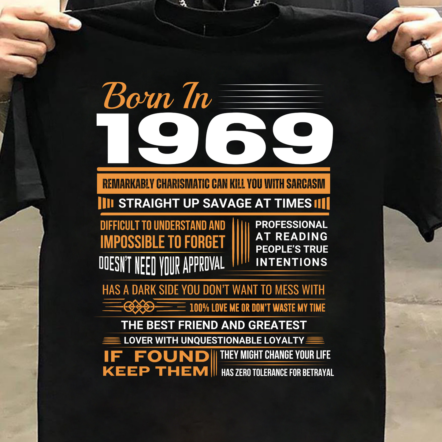 BORN IN 1969 SAVAGE CLASSIC T-SHIRT