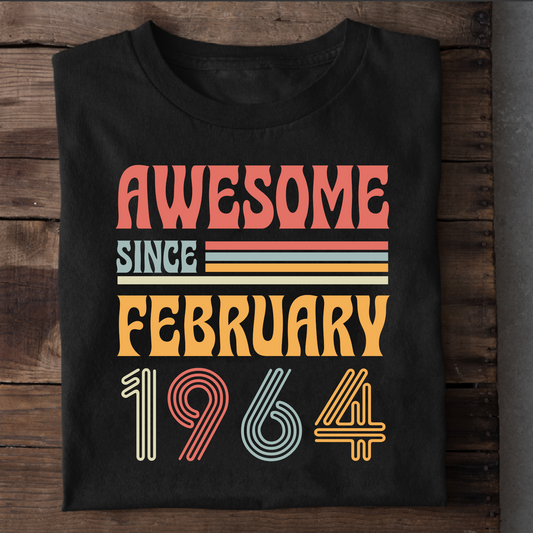 AWESOME SINCE FEBRUARY 1964 CLASSIC T-SHIRT