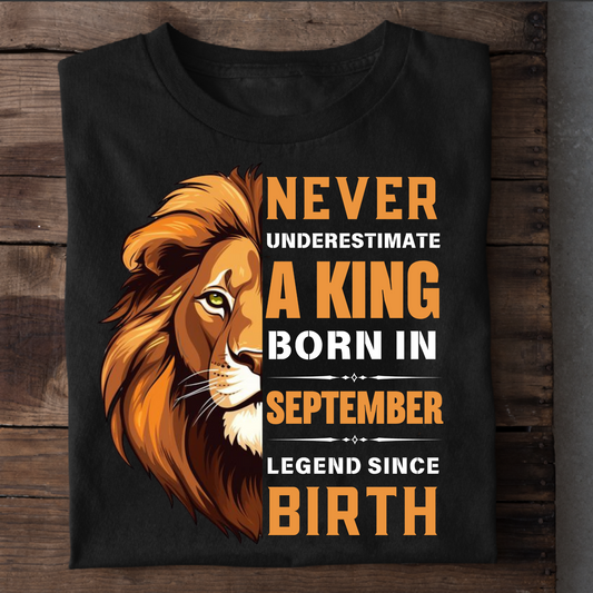 SEPTEMBER LEGEND SINCE BIRTH CLASSIC T-SHIRT