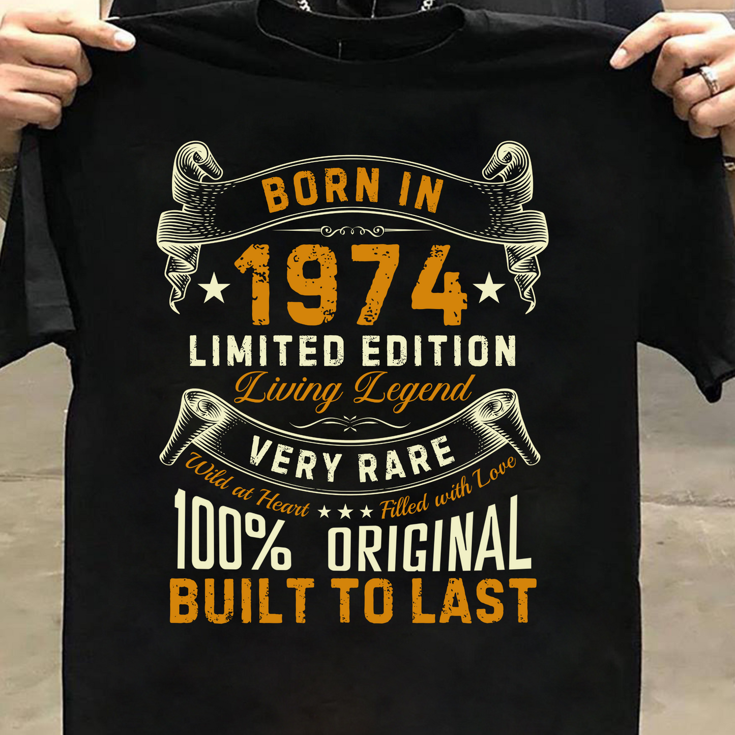 BORN IN 1974 LIVING LEGEND CLASSIC T-SHIRT