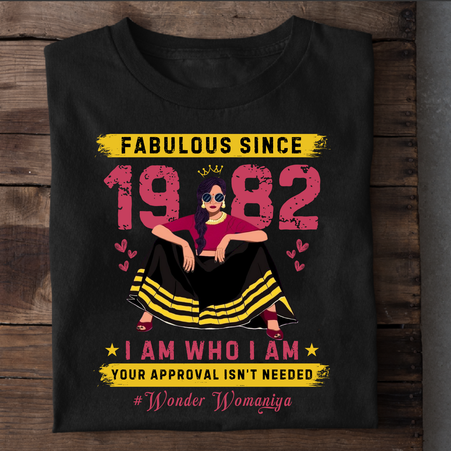 FAB SINCE 1982 #WONDER WOMANIYA CLASSIC T-SHIRT