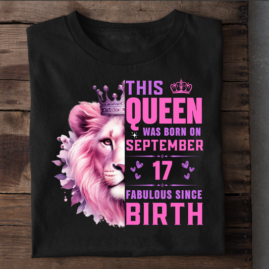 QUEEN SEPTEMBER 17 FAB CLASSIC T-SHIRT