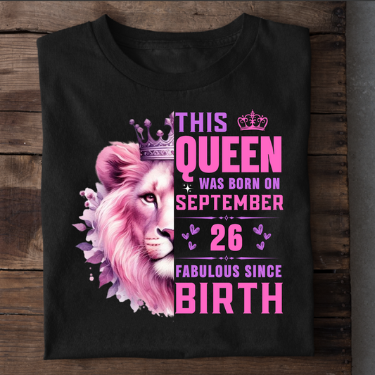 QUEEN SEPTEMBER 26 FAB CLASSIC T-SHIRT
