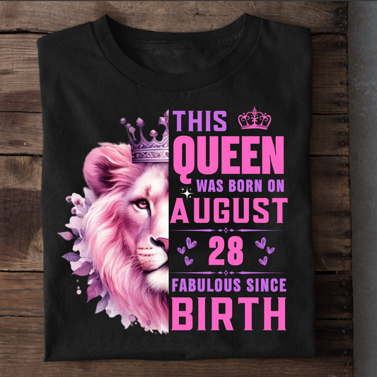 QUEEN AUGUST 28 FAB CLASSIC TSHIRT