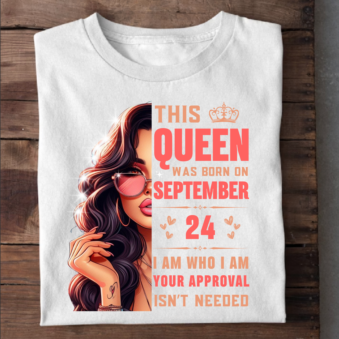 SEPTEMBER 24 QUEEN CLASSIC T-SHIRT