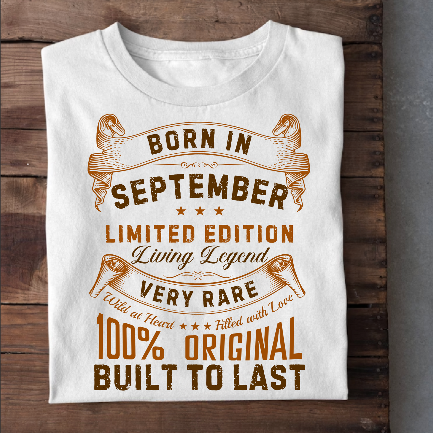 BORN IN SEPT CLASSIC T-SHIRT