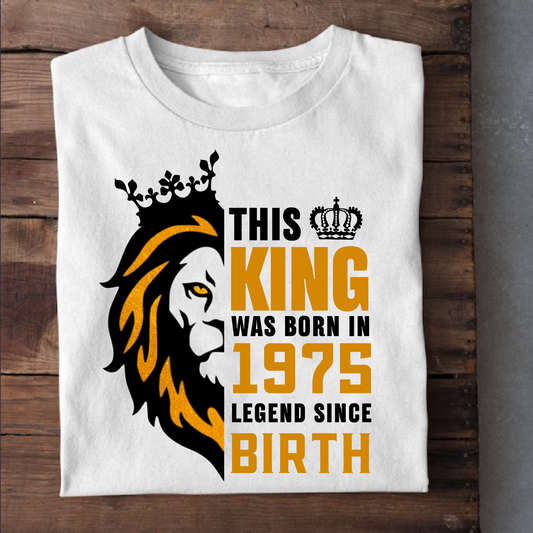 KING LEGEND 1975 PREMIUM QUALITY T-SHIRT