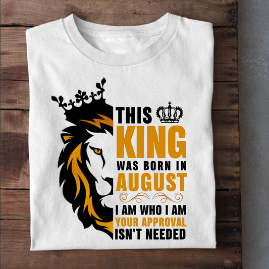 AUGUST KING PREMIUM QUALITY T-SHIRT