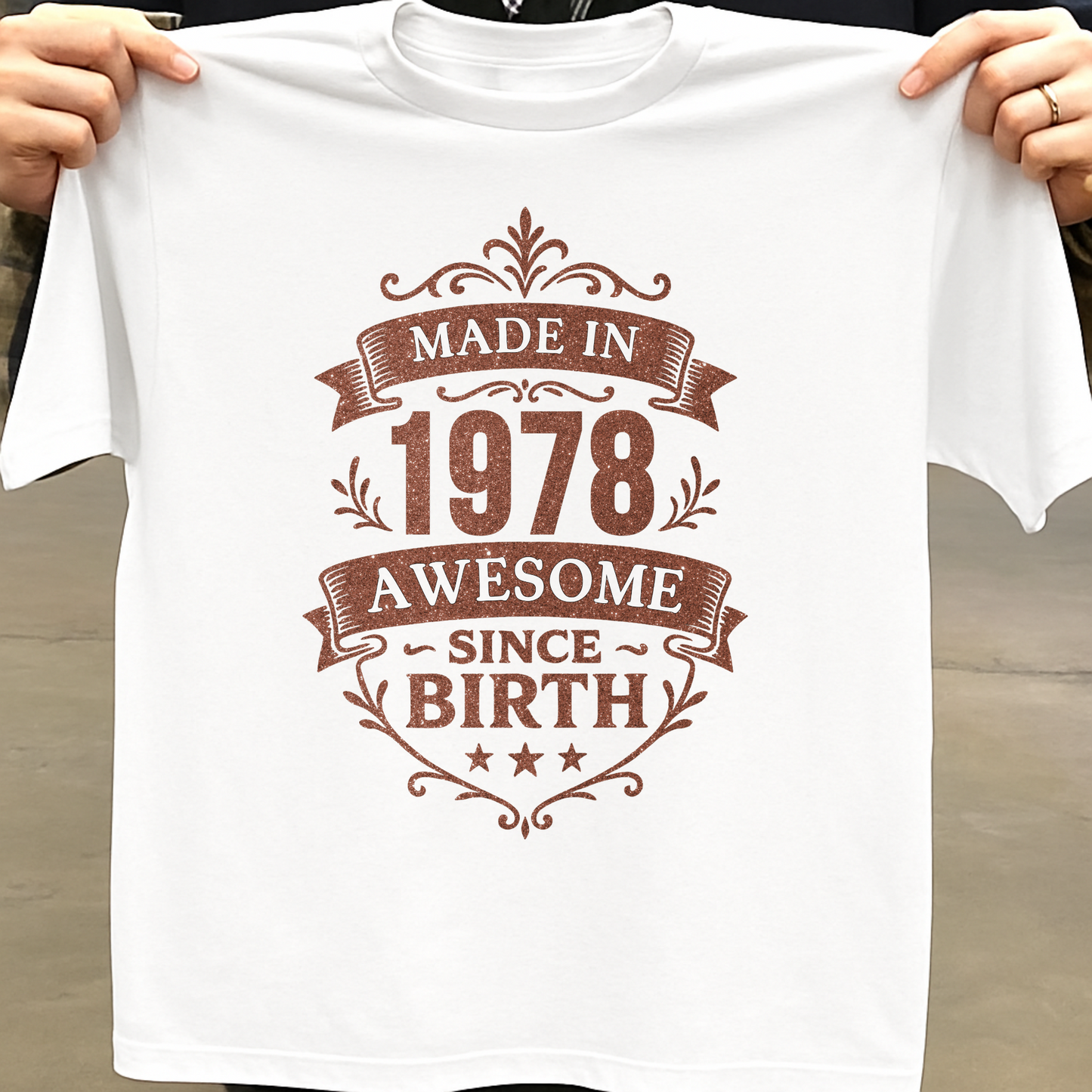 MADE IN 1978 AWESOME SINCE BIRTH PREMIUM QUALITY T-SHIRT