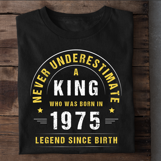 KING LEGEND 1975 PREMIUM QUALITY T-SHIRT