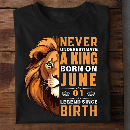 KING JUNE 01 PREMIUM QUALITY T-SHIRT