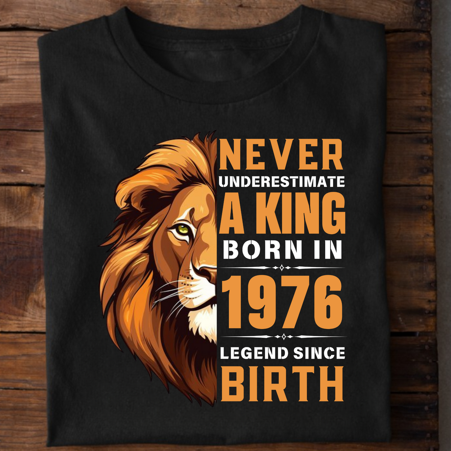 KING 1976 LEGEND PREMIUM QUALITY T-SHIRT