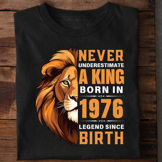KING 1976 LEGEND PREMIUM QUALITY T-SHIRT