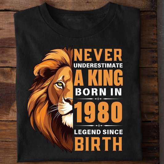 KING 1980 LEGEND PREMIUM QUALITY T-SHIRT