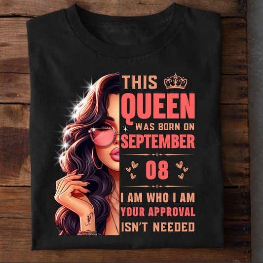 SEPTEMBER 08 QUEEN CLASSIC T-SHIRT
