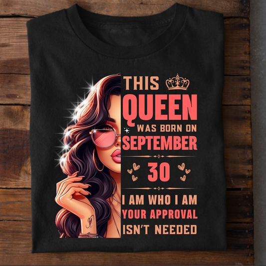 SEPTEMBER 30 QUEEN CLASSIC T-SHIRT