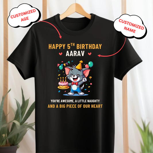 CUSTOMIZED- YOU'RE AWESOME, A LITTLE NAUGHTY BIRTHDAY CLASSIC T-SHIRT