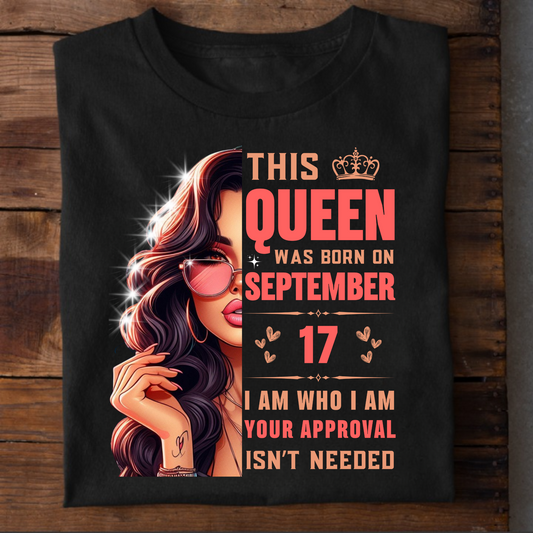 SEPTEMBER 17 QUEEN CLASSIC T-SHIRT