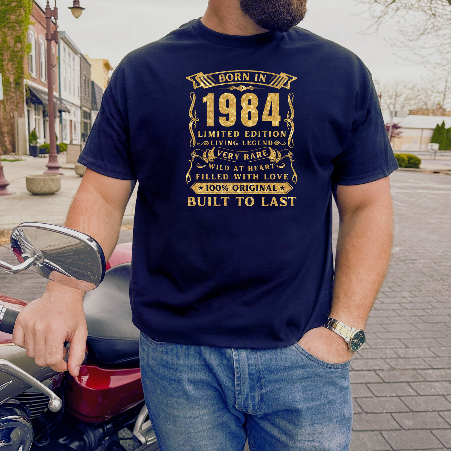 BORN IN 1984 PREMIUM QUALITY T-SHIRT
