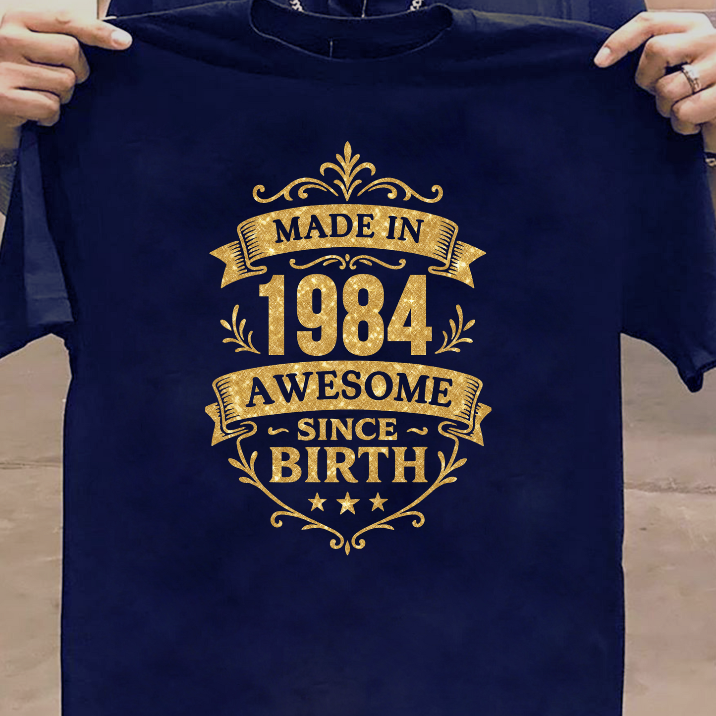 MADE IN 1984 AWESOME SINCE BIRTH PREMIUM QUALITY T-SHIRT