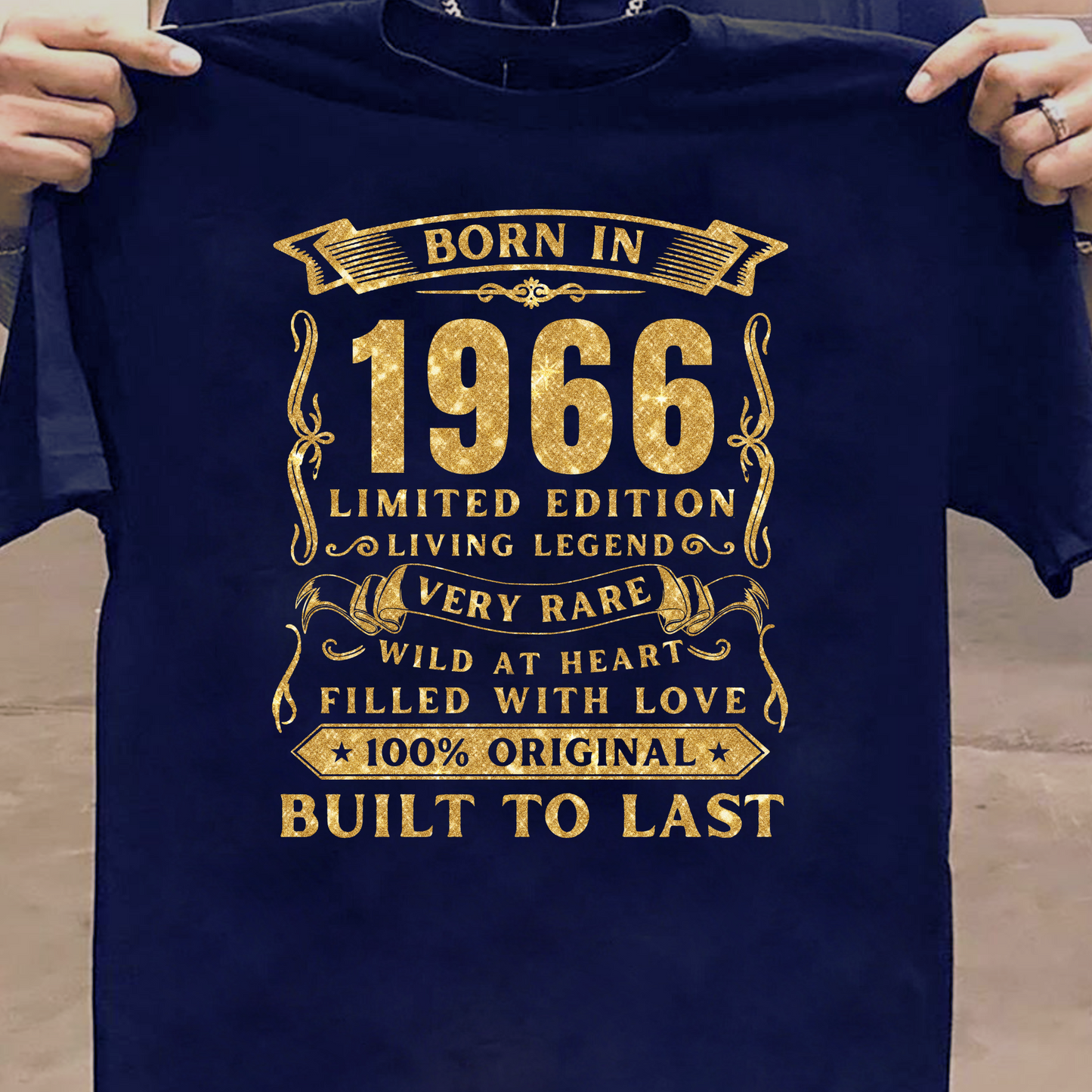 BORN IN 1966 PREMIUM QUALITY T-SHIRT