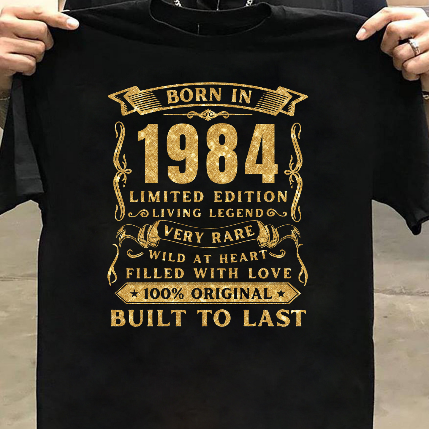 BORN IN 1984 PREMIUM QUALITY T-SHIRT