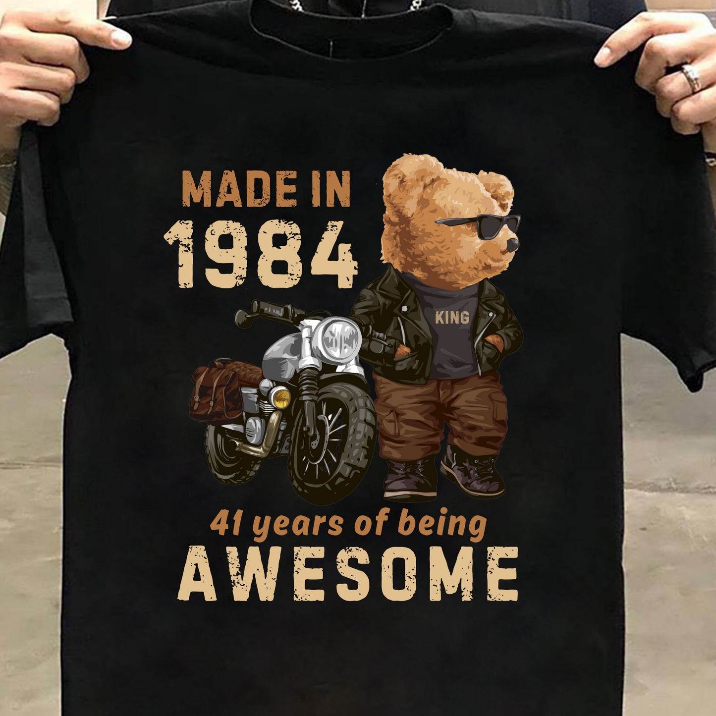 MADE IN 1984-41 YEARS (PANDA) PREMIUM QUALITY T-SHIRT