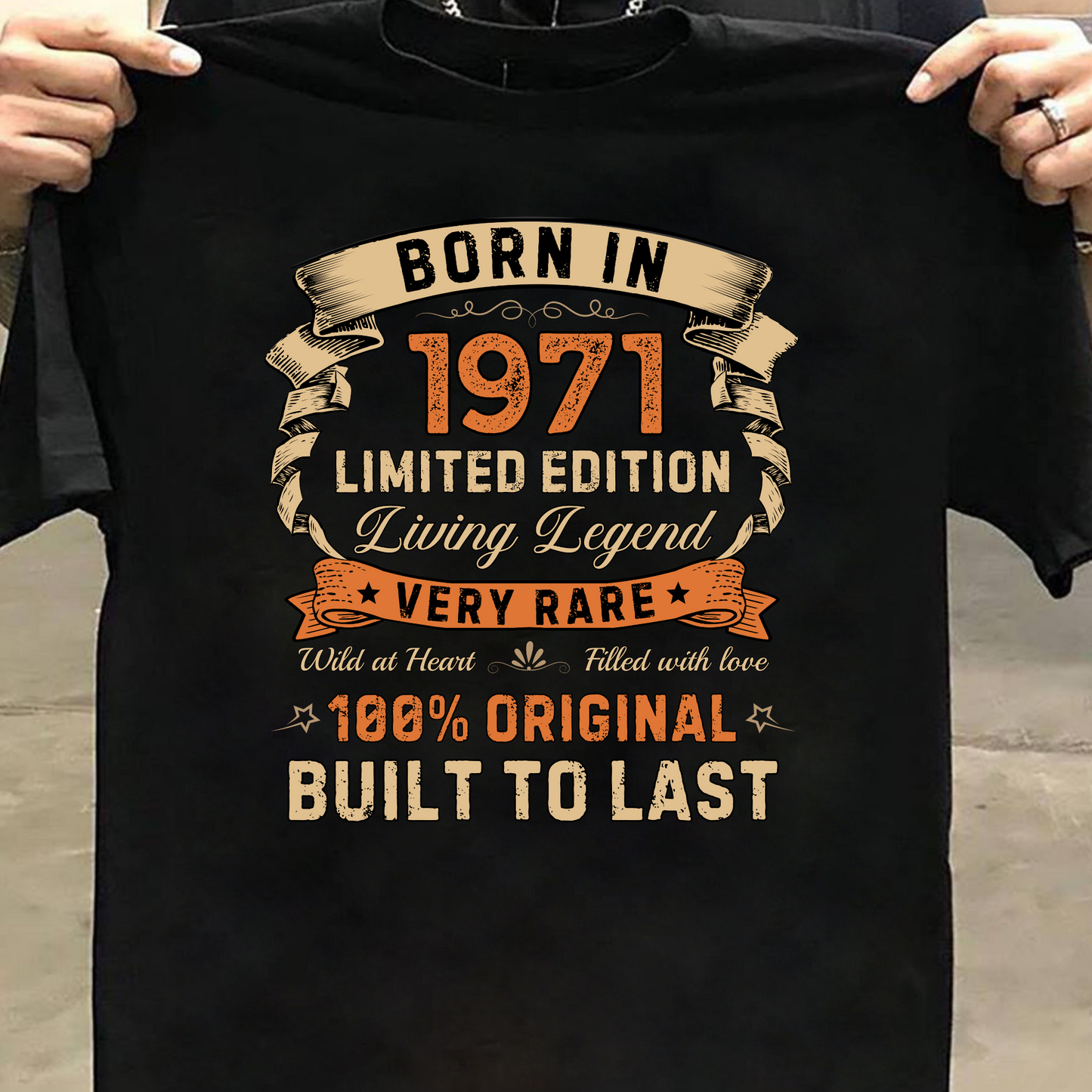 BORN IN 1971 LIMITED EDT PREMIUM QUALITY T-SHIRT