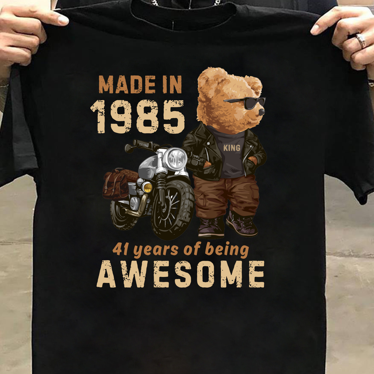 PANDA KING-MADE IN 1985 41 YEARS OF BEING AWESOME CLASSIC T-SIHRT