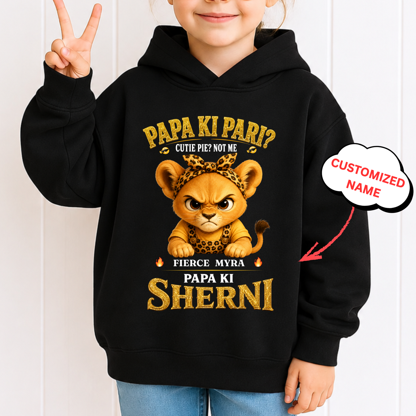 PAPA KI SHERNI-KID'S CLASSIC HOODIE
